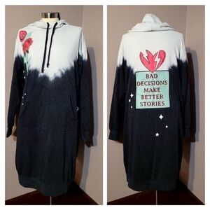 Torrid Lovesick Sweatshirt dress. Bad decisions make better stories